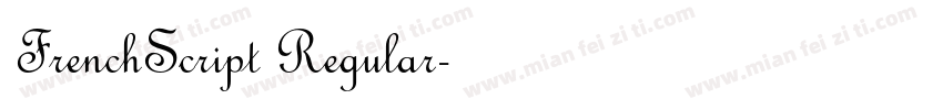 FrenchScript Regular字体转换